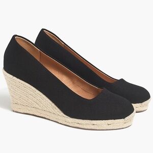 J. Crew Factory Canvas Espadrille Wedges